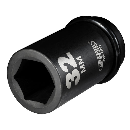 Draper 05146 Hi-TORQ® Deep Impact Socket 1" Sq. Dr. 32mm Draper