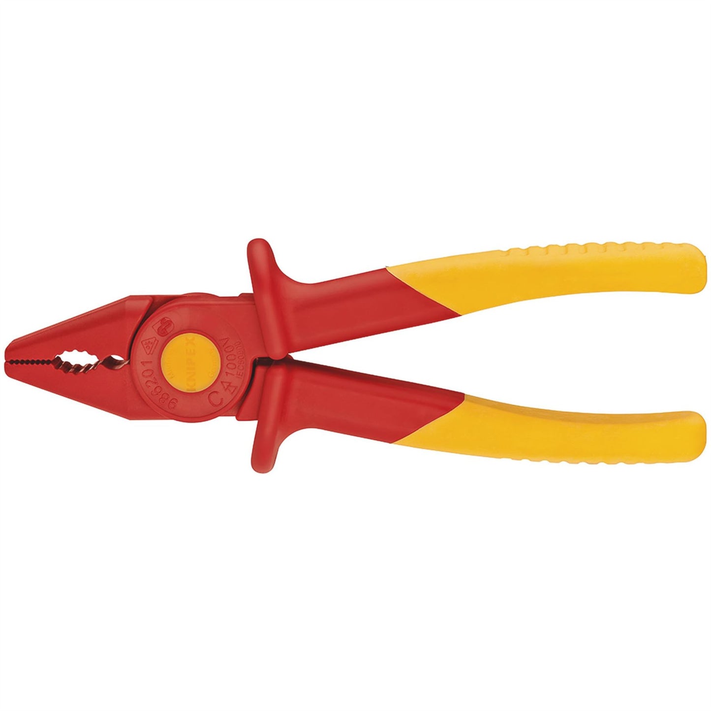 Knipex 06082 98 62 01 Plastic Flat Nose Pliers insulating with soft plastic zone for better grip plastic 180mm Knipex