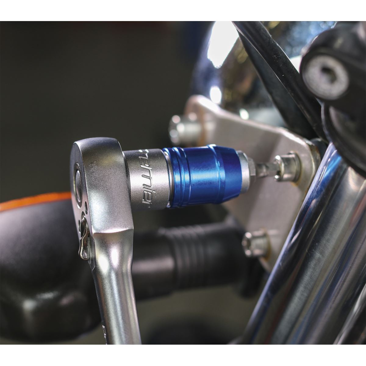 Sealey AK2738 Quick Release Bit Adaptor 10mm 3/8"Sq Drive Sealey