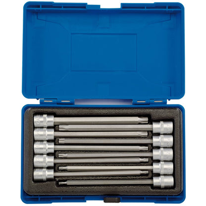 Draper 16311 TX-STAR® Long Socket Bit Set 3/8" Sq. Dr. 150mm 10 Piece Draper