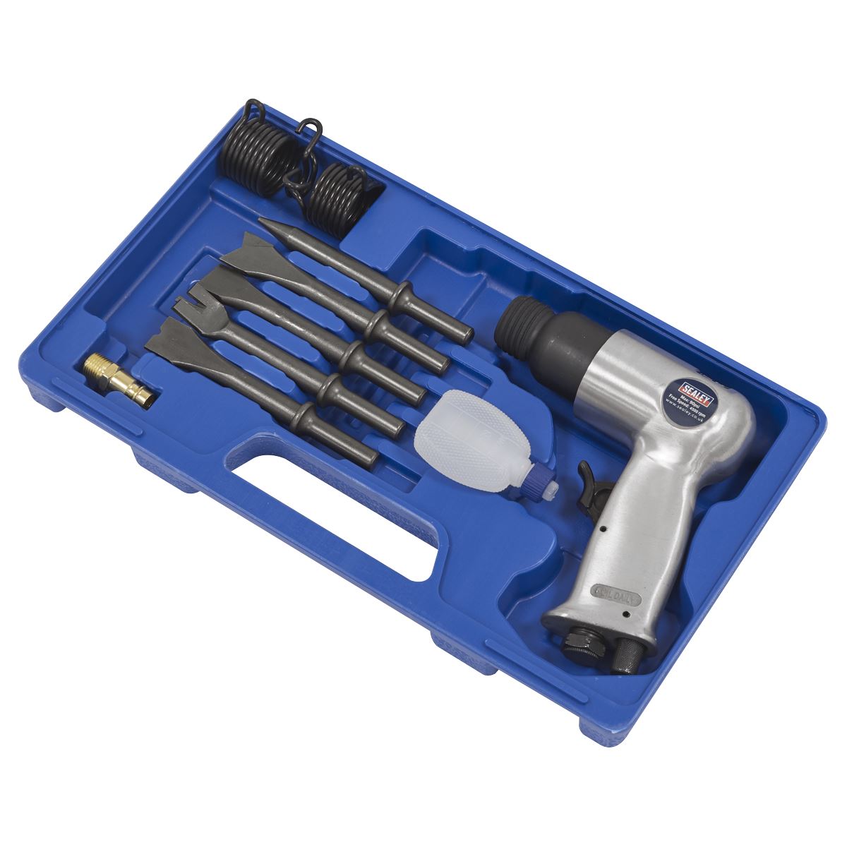 Sealey SA12/S Air Hammer Kit with Chisels Medium Stroke Sealey