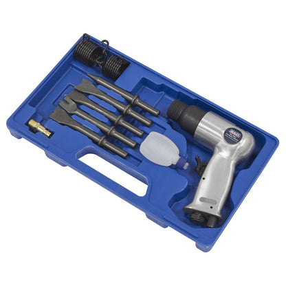 Sealey SA12/S Air Hammer Kit with Chisels Medium Stroke Sealey