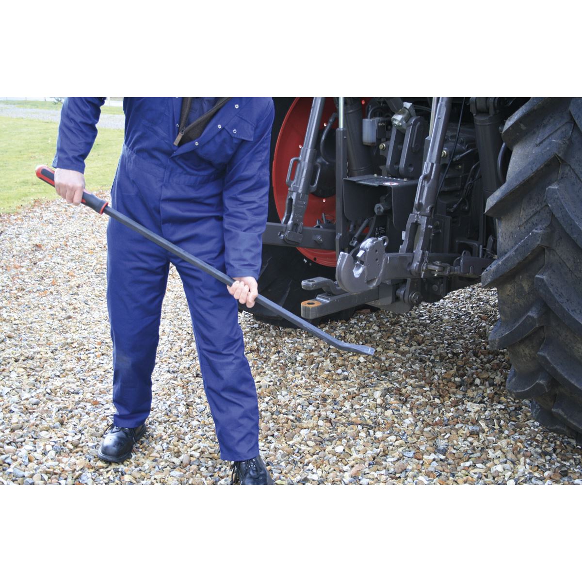 Sealey AK9134 Pry Bar 1220mm 45° Heavy-Duty with Hammer Cap Sealey