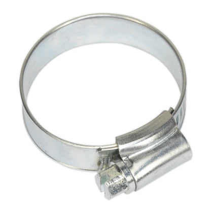 Sealey SHC1X Hose Clip Zinc Plated Ø25-38mm Pack of 20 Sealey