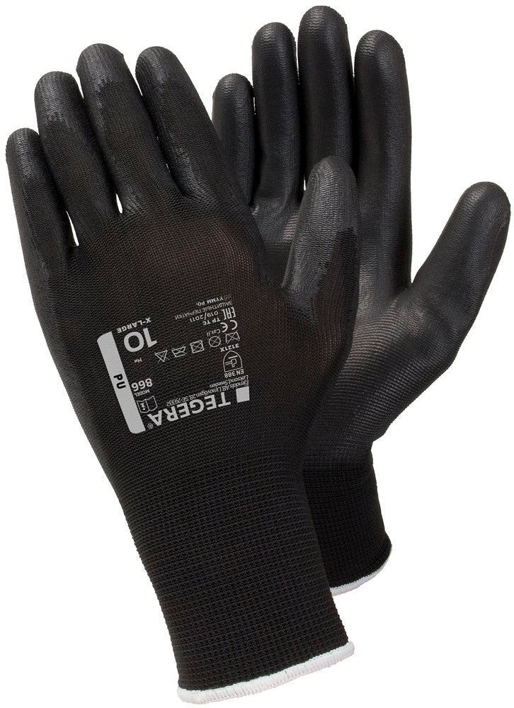 Ejendals Tegera 866 PU Coated Gloves Black Ejendals