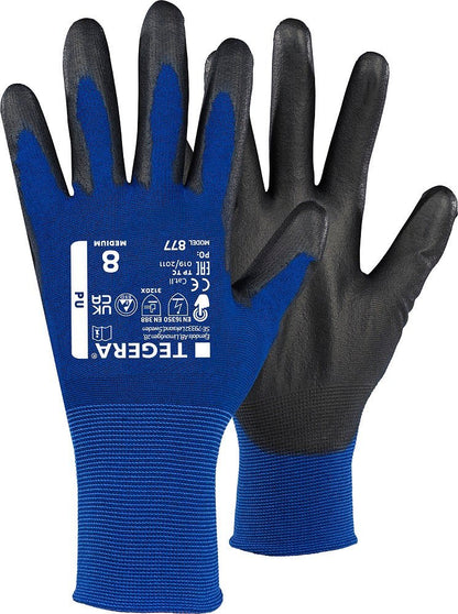 Ejendals Tegera Super Thin Touchscreen ESD PU Palm Gloves 877 Tegera
