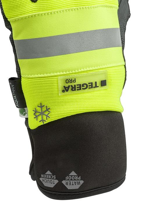 Ejendals Tegera 9131 Hi Viz Winter Lined Waterproof Gloves Tegera