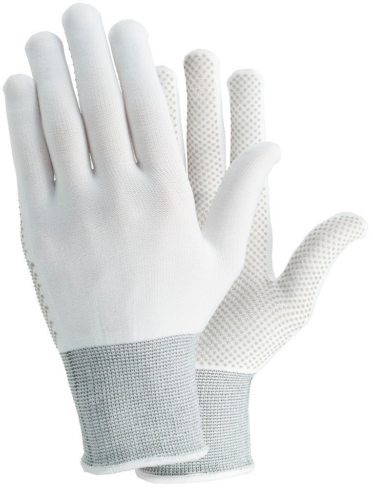 Ejendals Tegera 931 White PVC Dot Grip Palm Nylon Gloves Ejendals