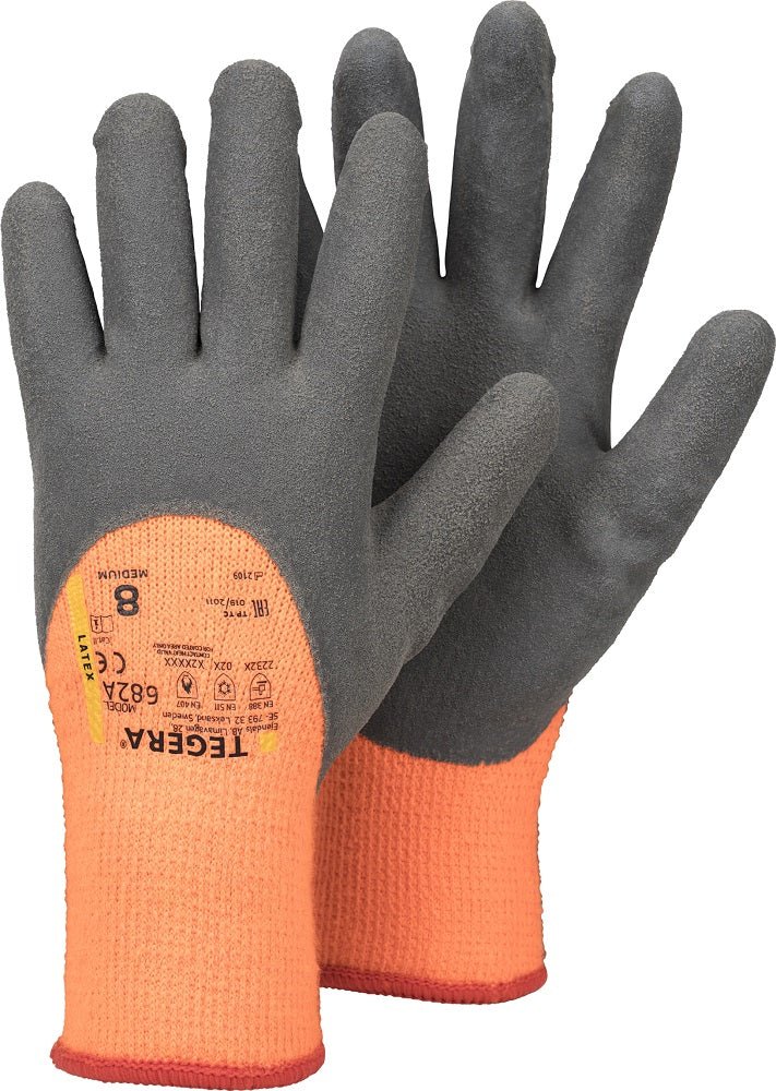 Tegera 682A Winter Lined 3/4 Latex Coated Work Gloves Ejendals