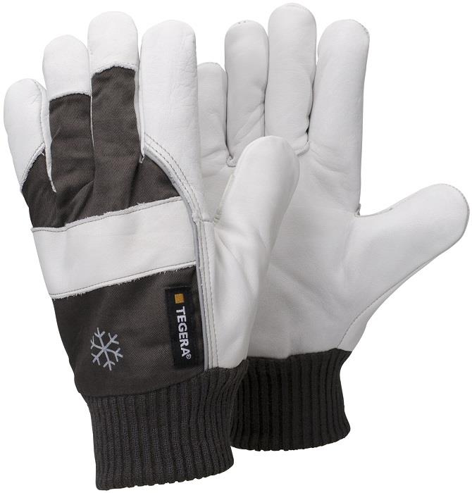 Ejendals Tegera 57 Winter Lined Leather Gloves Knitted Cuff Tegera