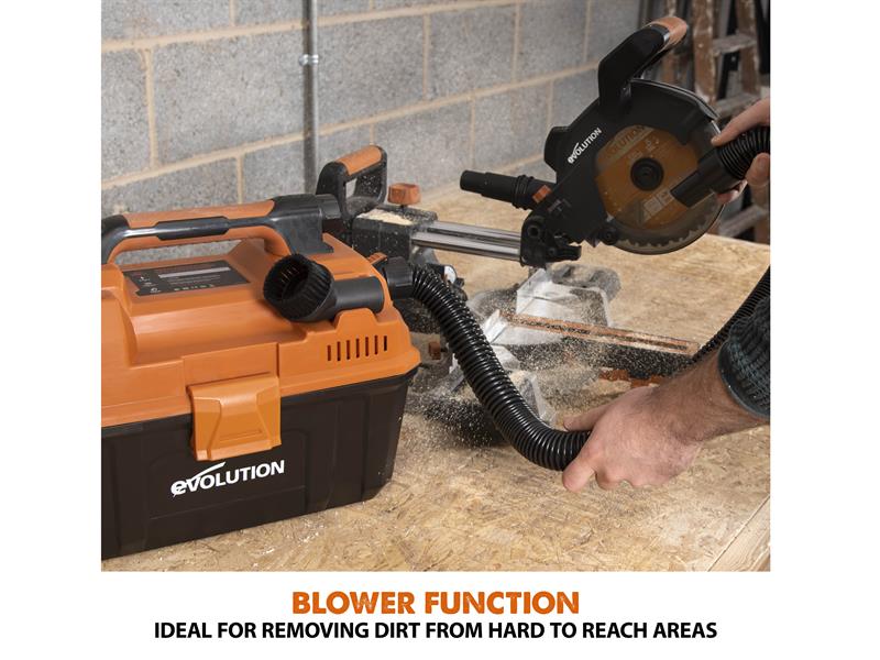 Evolution R11VAC-Li EXT Wet & Dry Vacuum Cleaner 18V 1 x 4.0Ah Li-ion Evolution