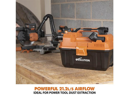 Evolution R11VAC-Li EXT Wet & Dry Vacuum Cleaner 18V Bare Unit Evolution