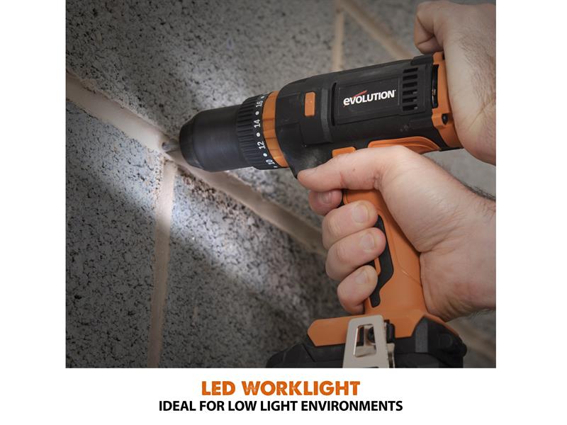 Evolution R13CMB-Li EXT Combi Drill 18V Bare Unit Evolution