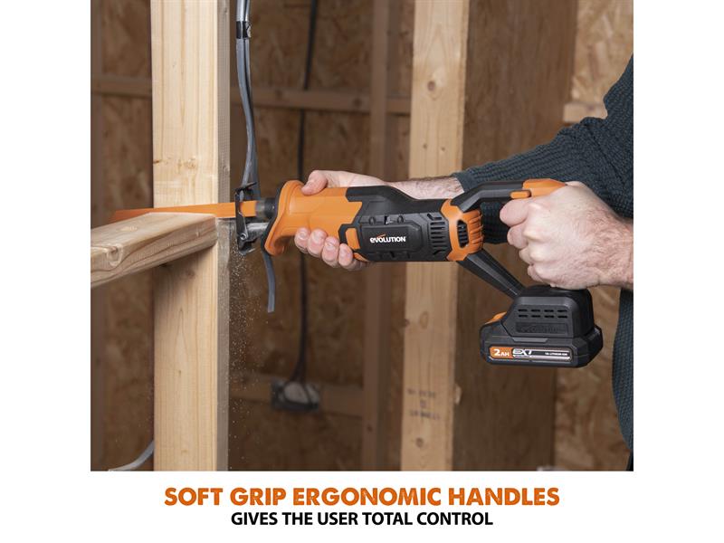 Evolution R150RCP-Li EXT Reciprocating Saw 18V 1 x 2.0Ah Li-ion Evolution