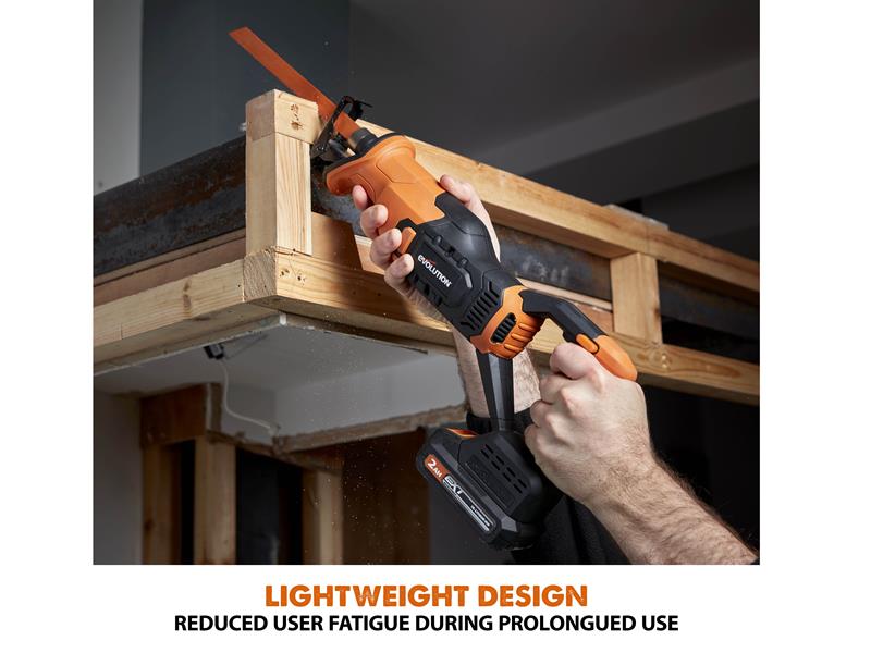 Evolution R150RCP-Li EXT Reciprocating Saw 18V 1 x 2.0Ah Li-ion Evolution