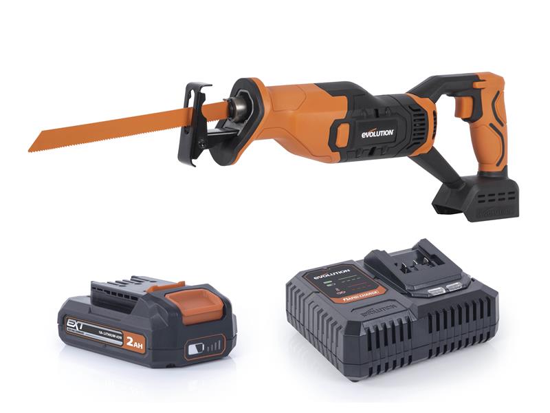 Evolution R150RCP-Li EXT Reciprocating Saw 18V 1 x 2.0Ah Li-ion Evolution