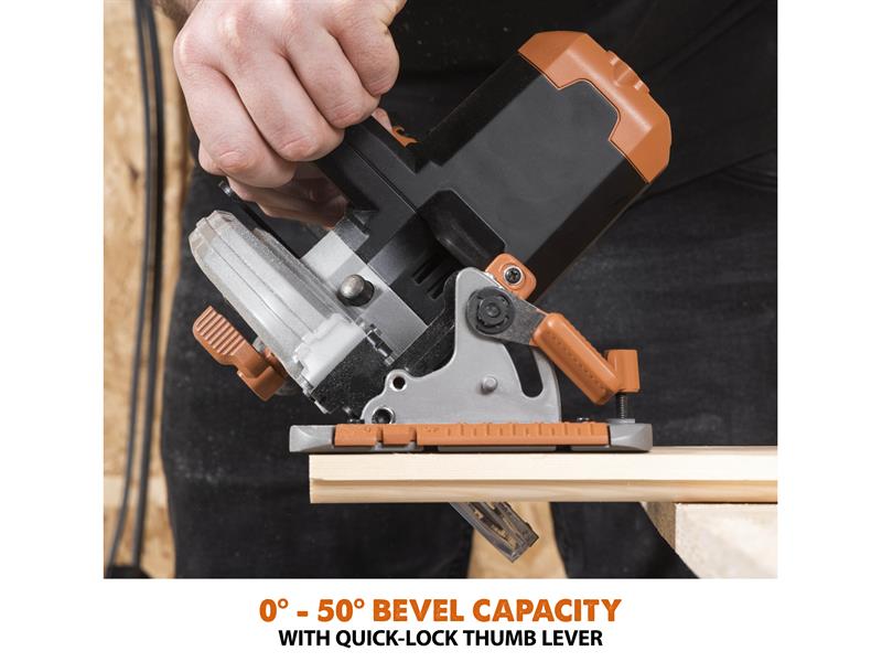 Evolution R165CCS-Li EXT Circular Saw 18V 1 x 4.0Ah Li-ion Evolution