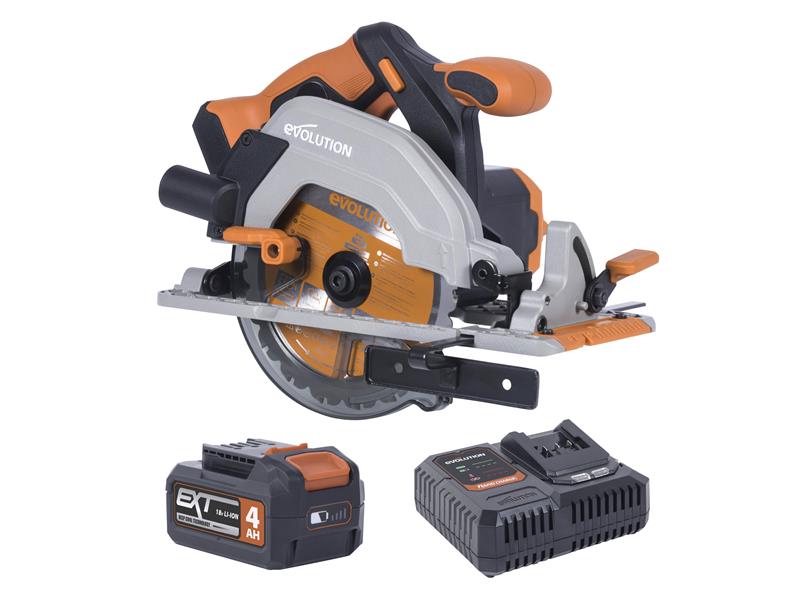 Evolution R165CCS-Li EXT Circular Saw 18V 1 x 4.0Ah Li-ion Evolution