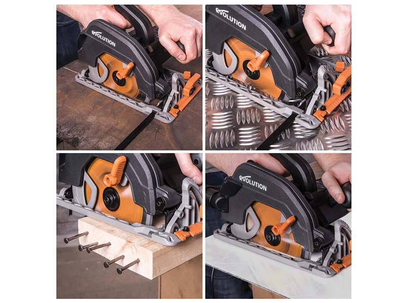 Evolution R185CCS Circular Saw 185mm 1600W 240V Evolution