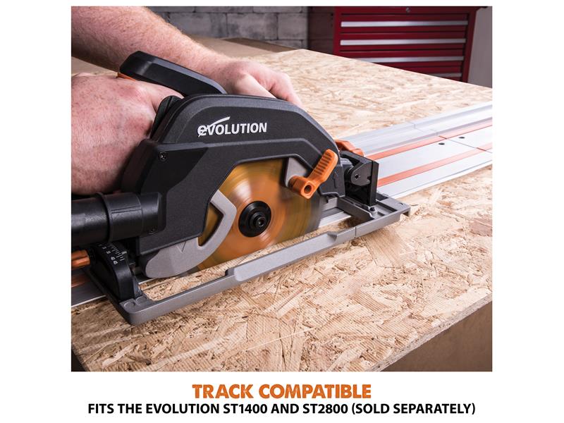 Evolution R185CCSX+ Circular Track Saw 185mm 1600W 110V Evolution
