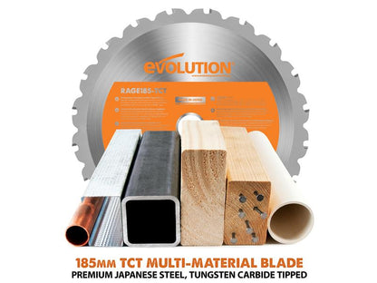 Evolution R185CCSX+ Circular Track Saw 185mm 1600W 110V Evolution