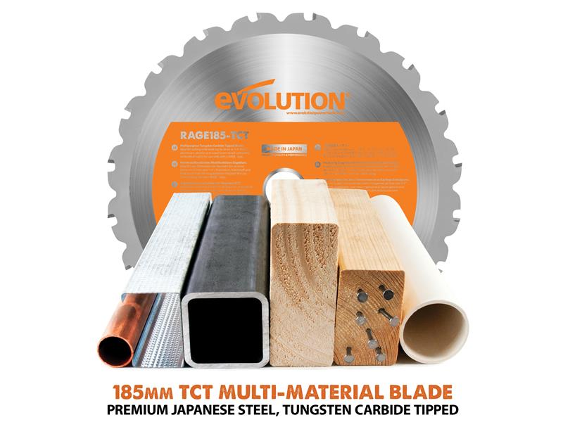 Evolution R185CCSX+ Circular Track Saw 185mm 1600W 240V Evolution