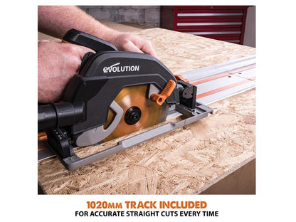 Evolution R185CCSX Circular Track Saw Kit 185mm 1600W 110V Evolution