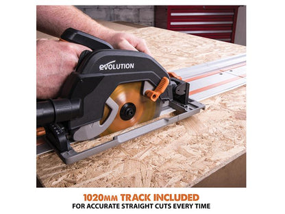 Evolution R185CCSX Circular Track Saw Kit 185mm 1600W 240V Evolution
