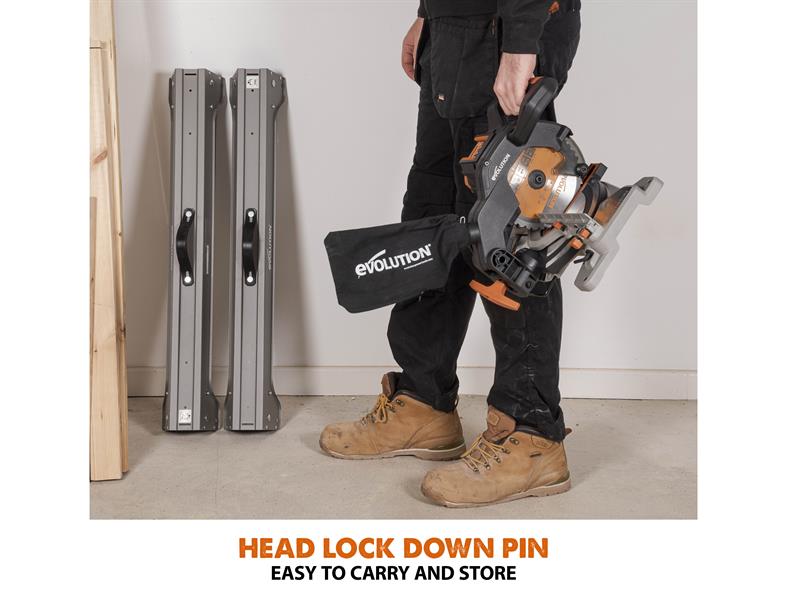 Evolution R185CMS-Li EXT Compound Mitre Saw 18V Bare Unit Evolution