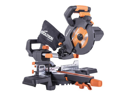 Evolution R185SMS+ 185mm Multi-Material Sliding Mitre Saw 1200W 240V Evolution