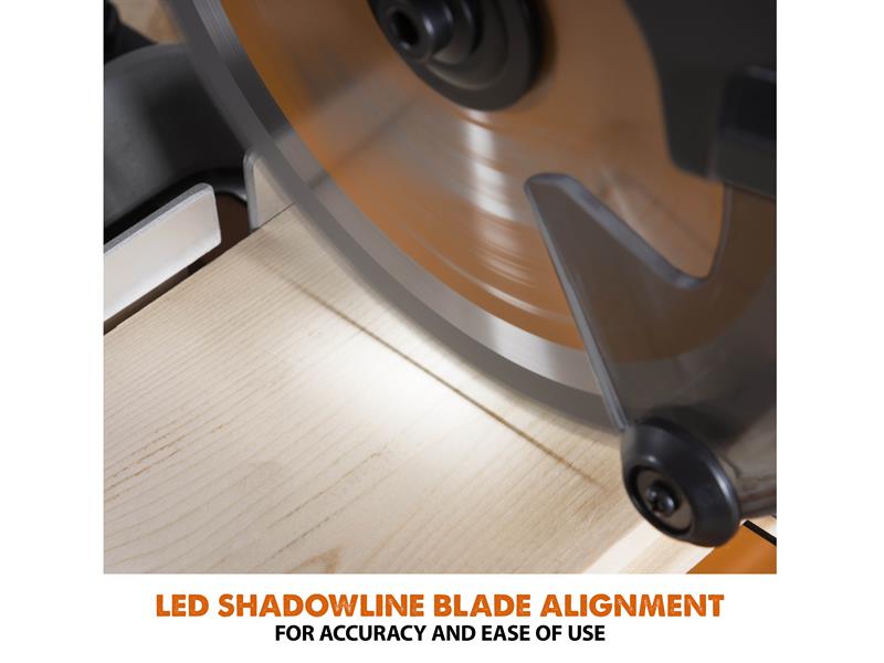 Evolution R185SMS-Li EXT Sliding Mitre Saw 18V 1 x 4.0Ah Li-ion Evolution