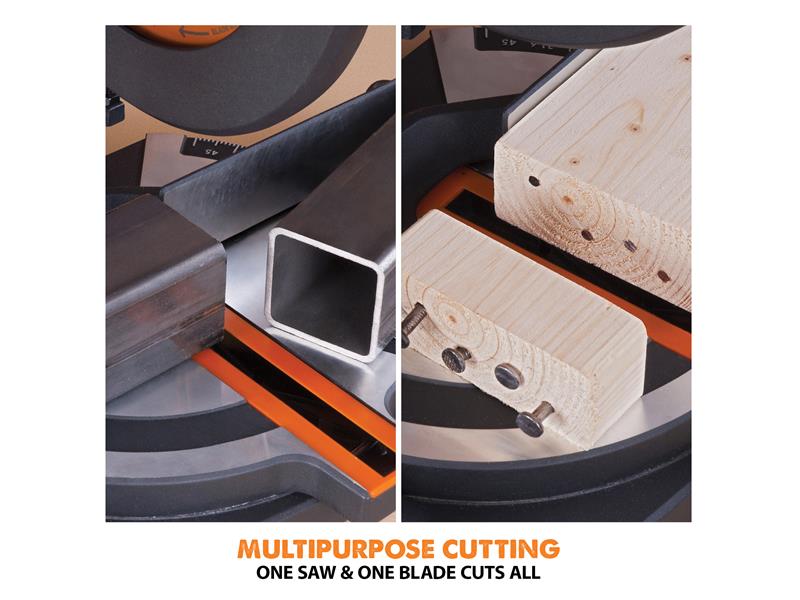 Evolution R210CMS Multi-Purpose Compound Mitre Saw 1200W 240V Evolution