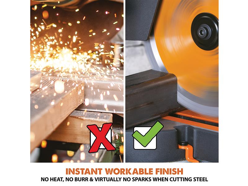 Evolution R210SMS-300+ Pro Multi-Material Sliding Mitre Saw 210mm 1500W 240V Evolution