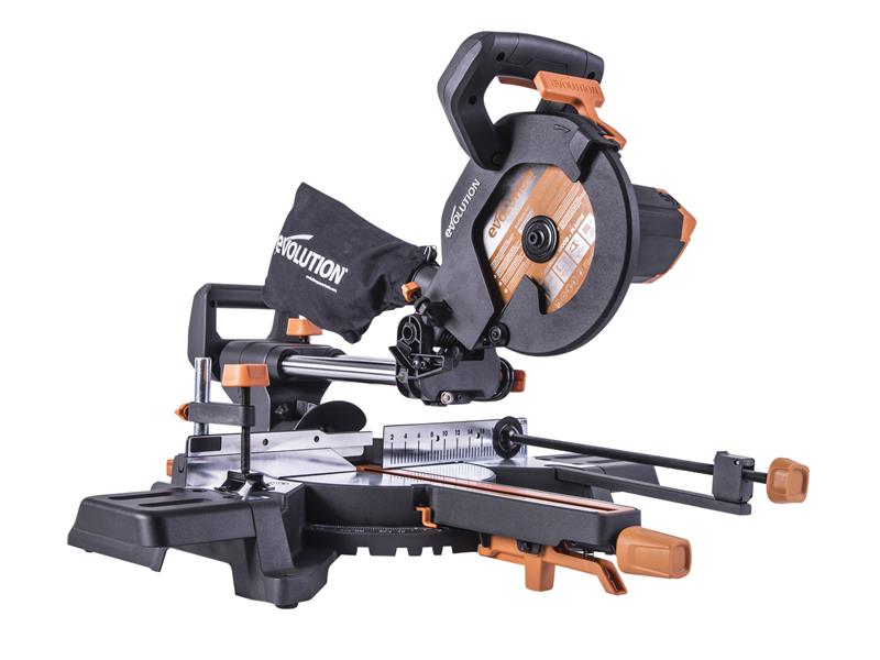 Evolution R210SMS-300+ Pro Multi-Material Sliding Mitre Saw 210mm 1500W 240V Evolution