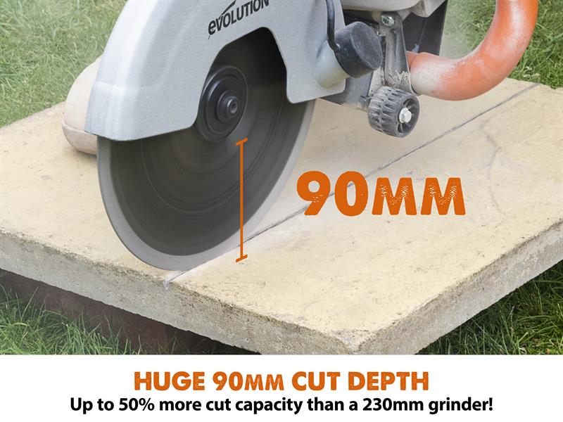 Evolution R230DCT 230mm Disc Cutter + Blade 1600W 110V Evolution