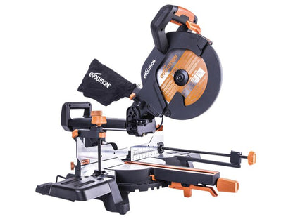 Evolution R255SMS+ Pro Multi-Material Sliding Mitre Saw 255mm 2000W 240V Evolution