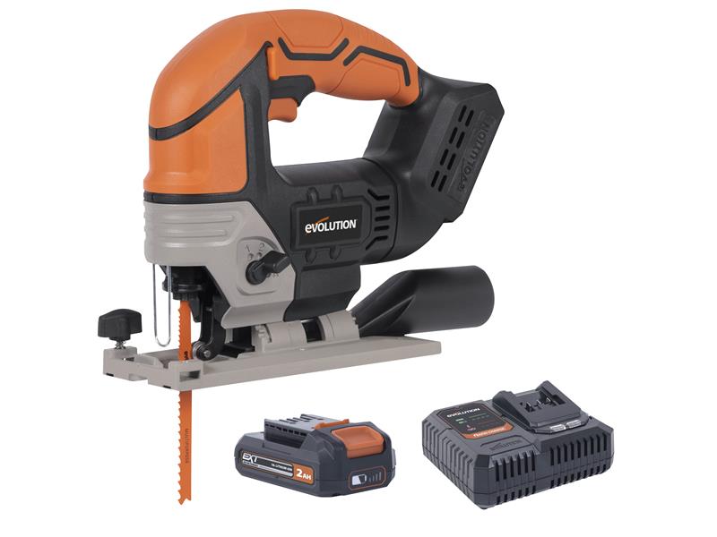 Evolution R90JGS-Li EXT Jigsaw 18V 1 x 2.0Ah Li-ion Evolution