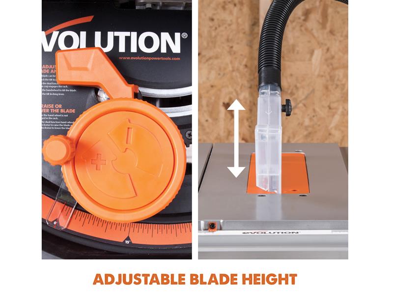 Evolution RAGE 5-S Multi-Purpose Table Saw 255mm 1800W 240V Evolution
