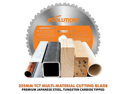 Evolution RAGE 5-S Multi-Purpose Table Saw 255mm 1800W 240V Evolution