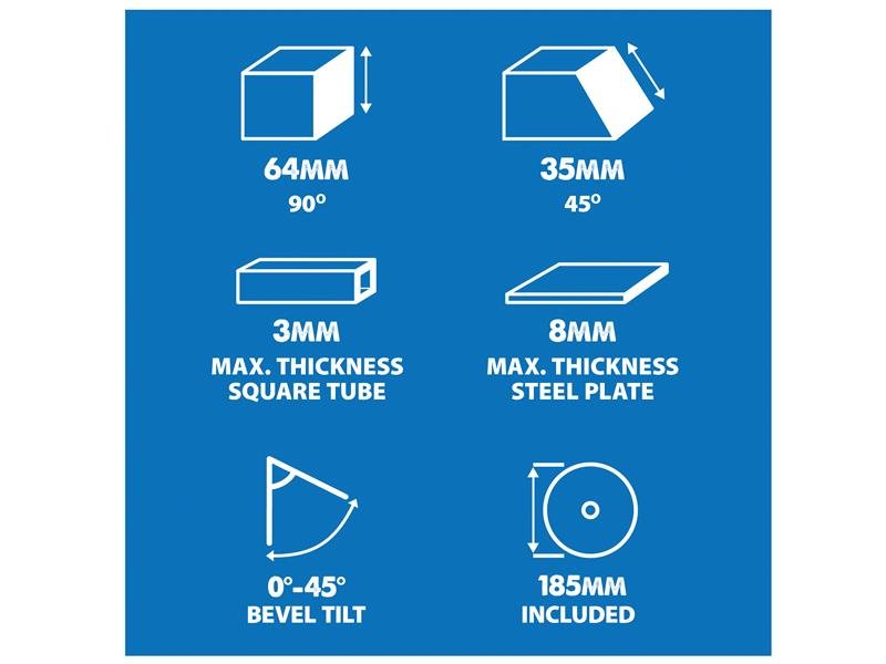 Evolution S185CCSL Industrial Circular Saw 1600W 240V Evolution