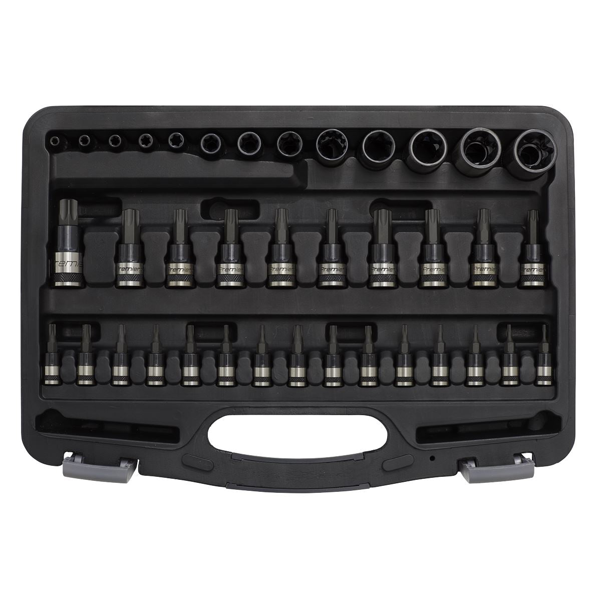 Sealey AK6197B TRX-Star* Socket & Security Socket Bit Set 38pc 1/4" 3/8" & 1/2"Sq Drive Sealey