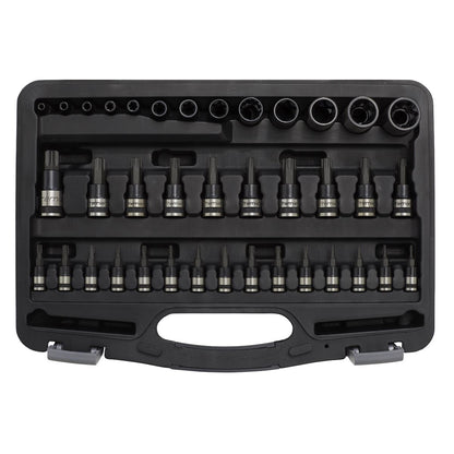 Sealey AK6197B TRX-Star* Socket & Security Socket Bit Set 38pc 1/4" 3/8" & 1/2"Sq Drive Sealey