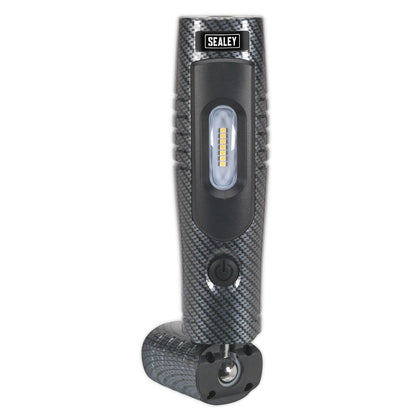 Sealey LED3602CF Rechargeable 360° Inspection Light 4W & 3W SMD LED Carbon Fibre Effect Lithium-ion Sealey