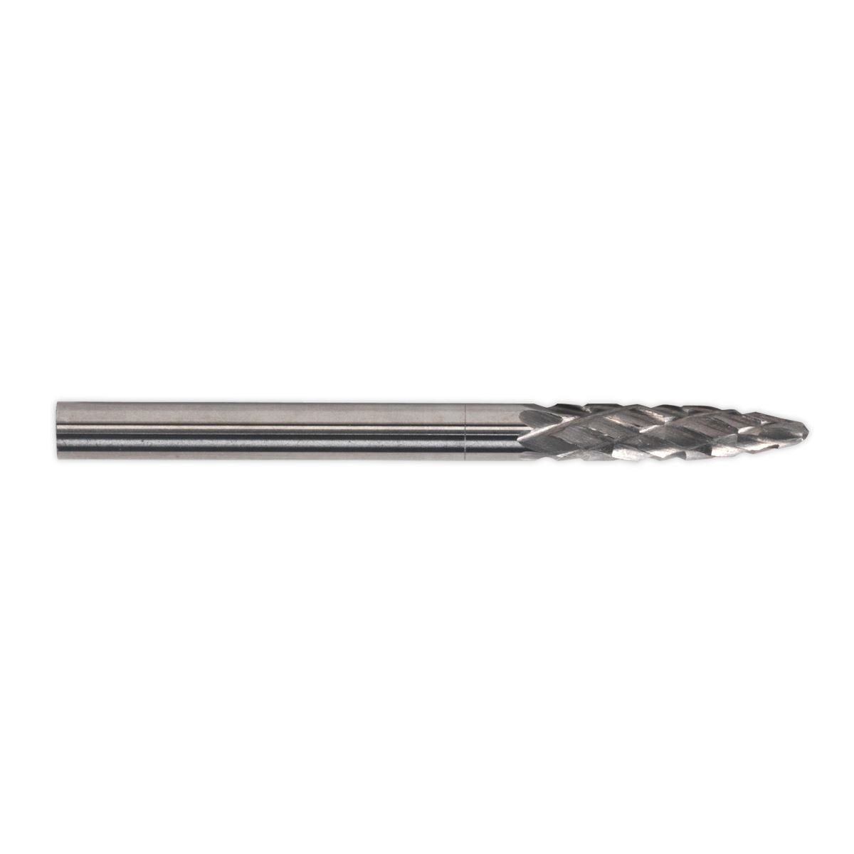 Sealey MCB006 Micro Carbide Burr Ball Nose Tree Pack of 3 Sealey