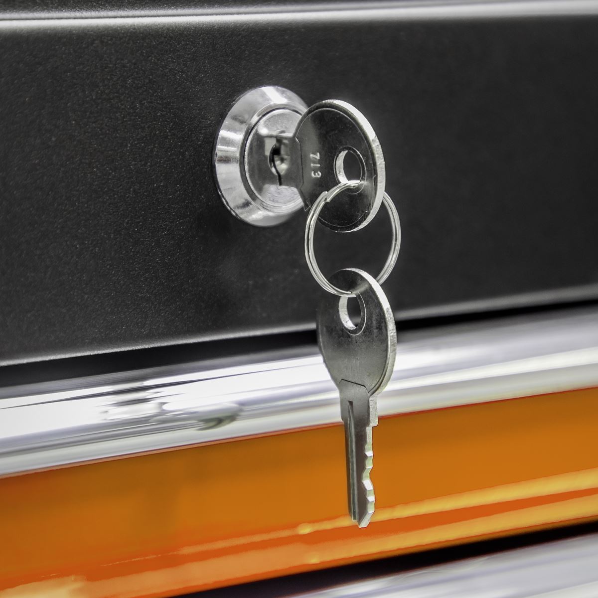 Sealey AP22O Topchest & Rollcab Combination 6 Drawer with Ball-Bearing Slides - Orange Sealey