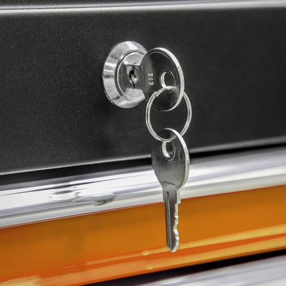 Sealey AP22O Topchest & Rollcab Combination 6 Drawer with Ball-Bearing Slides - Orange Sealey