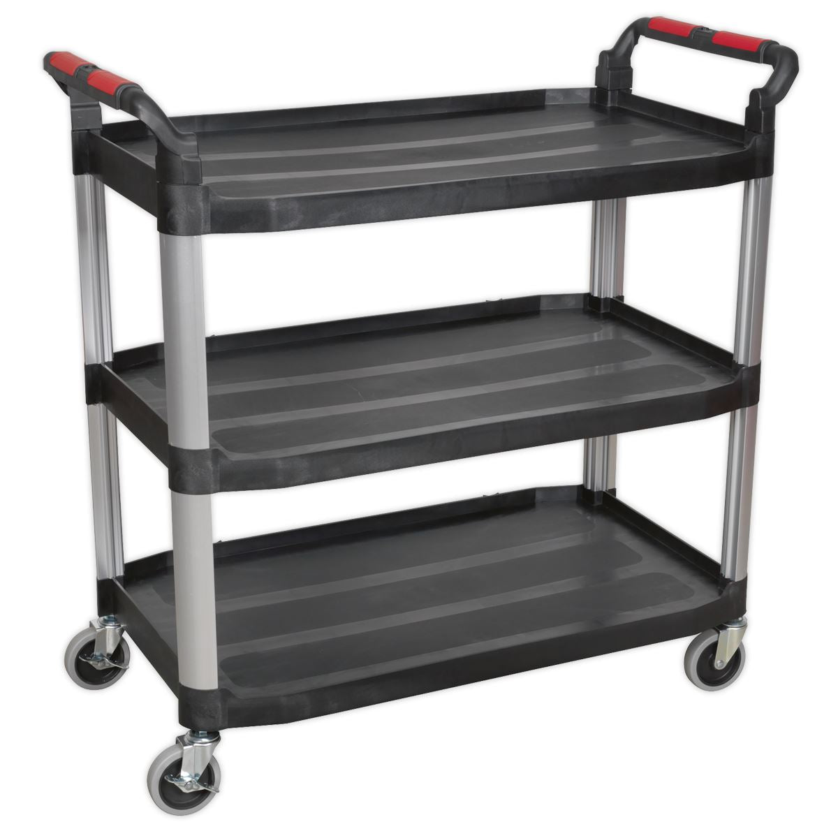 Sealey CX310 Workshop Trolley 3-Level Composite - 3 Wall Sealey
