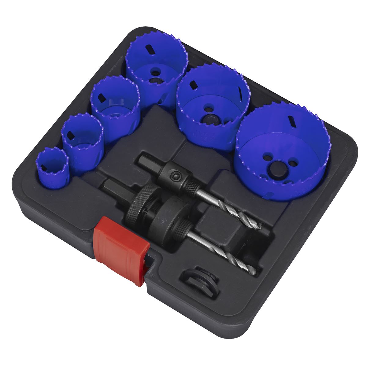 Sealey WSEHSK Hole Saw Kit 9pc - Electricians Sealey