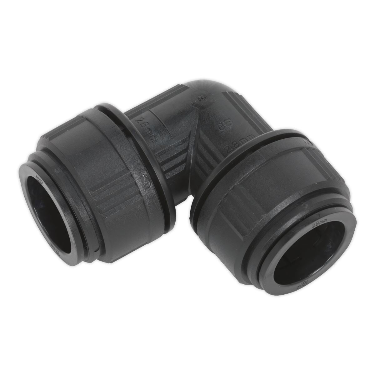 Sealey CAS28EE Equal Elbow Ø28mm Pack of 5 (John Guest Speedfit® - PM0328E) Sealey