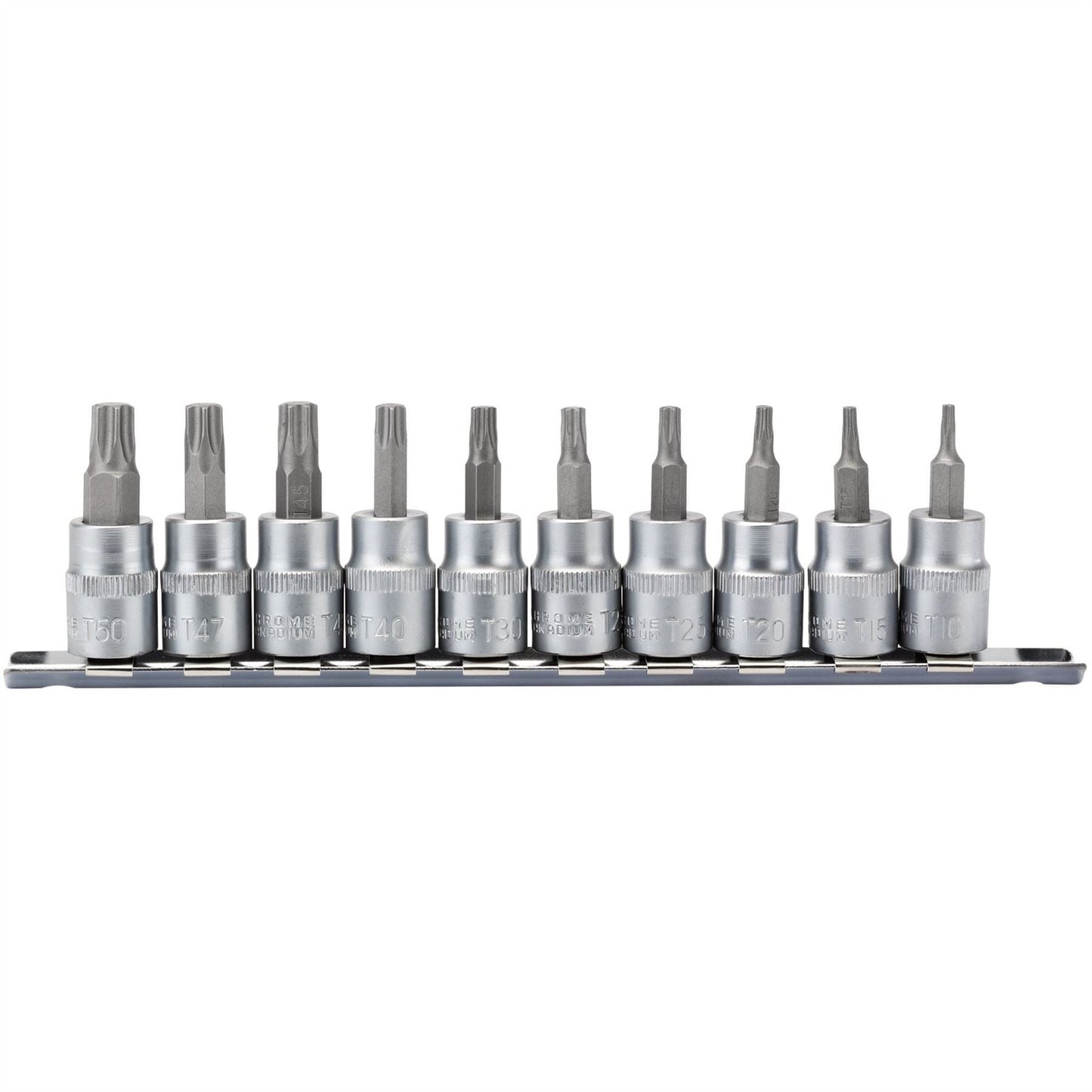 Draper 16339 TX-STAR® Plus Socket Bit Set 3/8" Sq. Dr. 48mm 10 Piece Draper